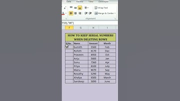 Sequence Numbers in Excel Trick #shortsfeed #shorts #shortvideo #excel