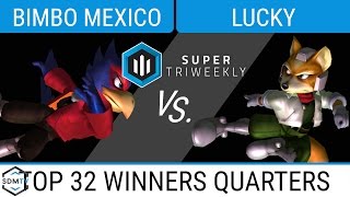 UCSD STW 4 - Bimbo Mexico (Falco) Vs. Lucky (Fox) - SSBM Top 32 Winners Quarters - Smash Melee UCSD STW 4 - Bimbo Mexico (Falco) Vs. Lucky (Fox) - SSBM Top 32 Winners Quarters - Smash Melee