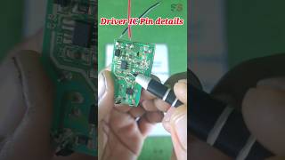 LED Bulb driver ic pin details#leddriver#driveric#pin#repairing#sselectrician#virolshort#testing#led