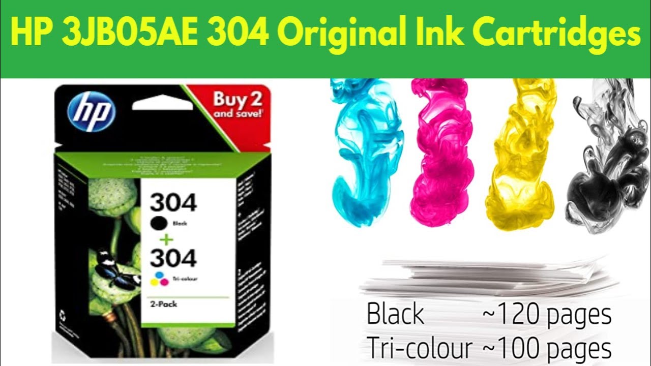 HP 3JB05AE 304 Original Ink Cartridges | Save On Printer Ink Cartridges | HP Printer Ink Refill