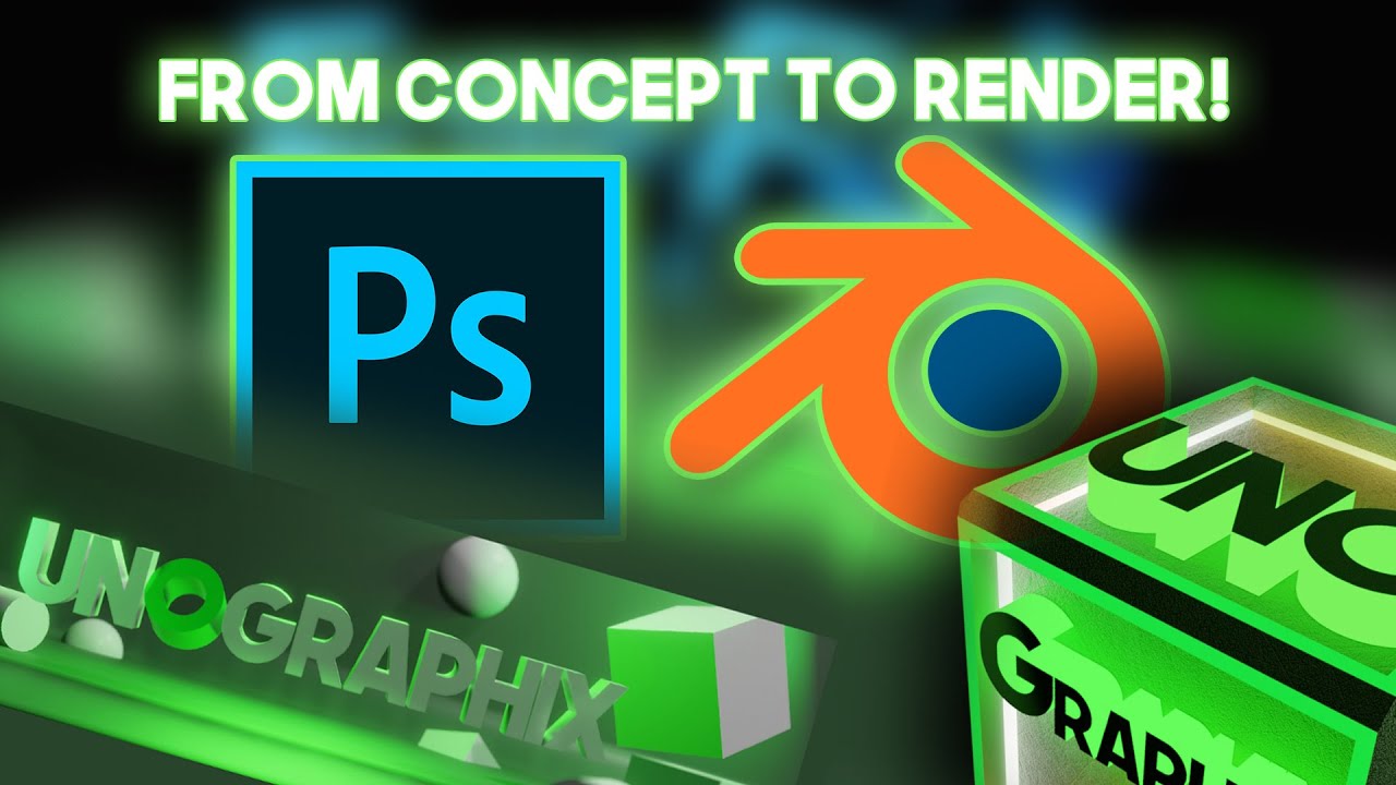 MY WORKFLOW ON HOW I DID OUR CHANNEL ART AND LOGO| Photoshop, Inkscape, and Blender 2.81