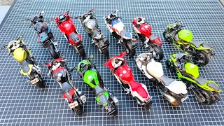BMW S1000RR, Kawasaki Ninja H2, Suzuki GSX-R1000 | Review Model Bikes Collection 1:12 Scale