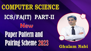 12th Class Computer Pairing Scheme 2023 || 2nd Year Computer Pairing Scheme 2023