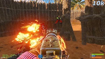 BURNING KIDS ALIVE on Stevious Large // 10k // dot // 2 RAID DEFENSES // #STM // Rust