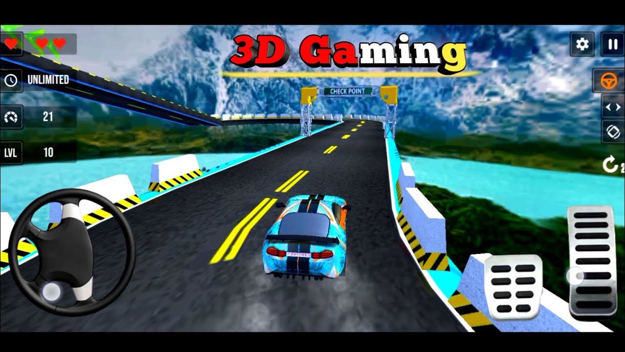 (Level 10) Car Games 3D Stunt Racing Game Mishi Games Studio