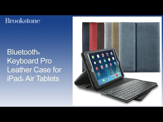 Bluetooth® Keyboard Pro Leather Case for iPad® Air Tablets