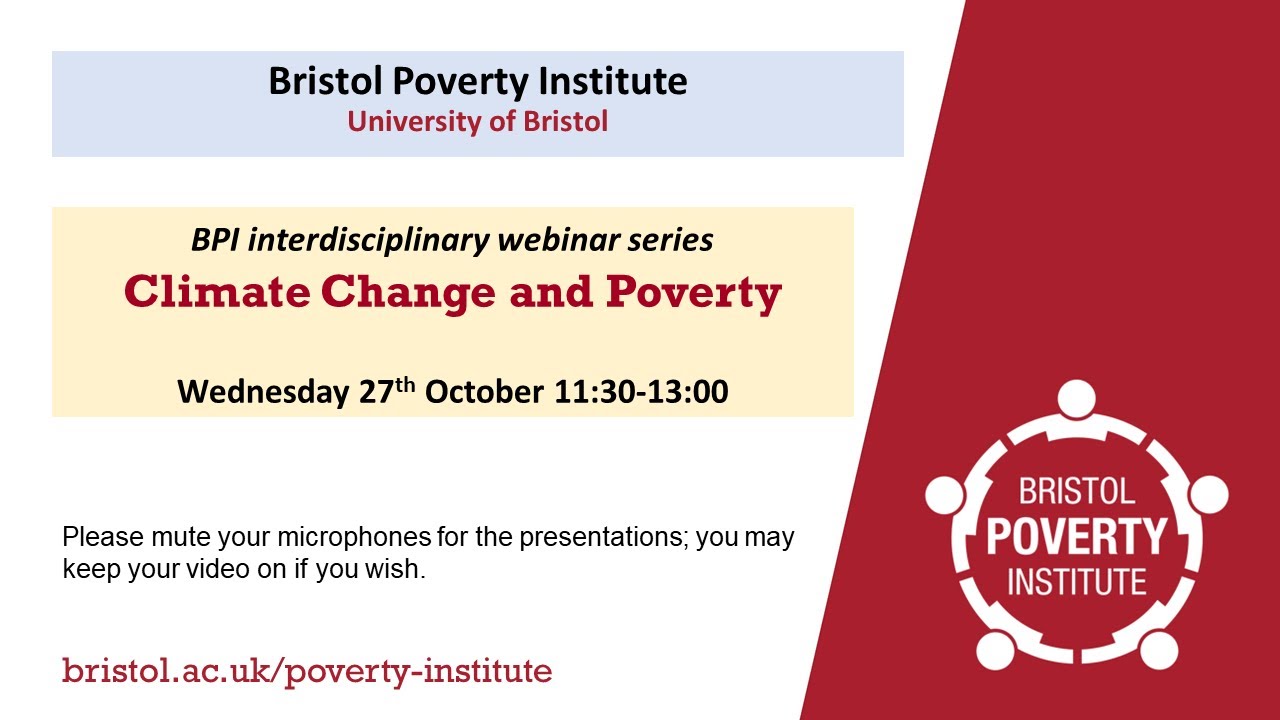 Climate Change and Poverty (BPI Interdisciplinary Webinar Series) - YouTube