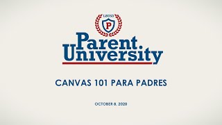 Spanish - Canvas 101 para padres - October 8, 2020