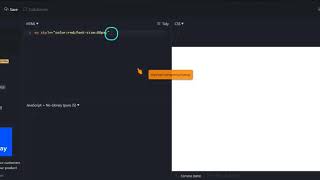 how to change color and size in jsfiddle