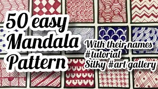 Celebrity 50 easy mandala pattern for beginners || easy drawing pattern || part -1 || Profile