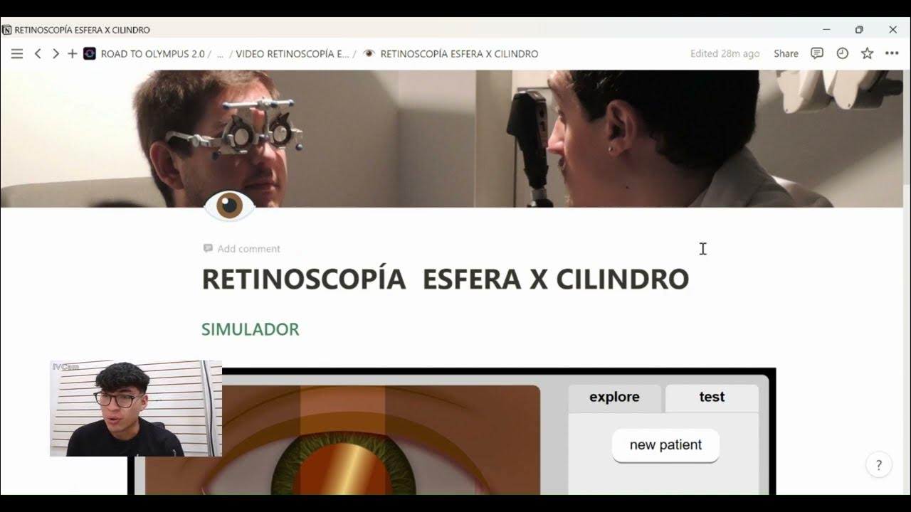 RETINOSCOPÍA ESFERA X CILINDRO l En 4 sencillos pasos + simulador