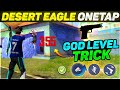 DESERT EAGLE SECRET ONETAP TRICK⚡ | DESERT EAGLE HEADSHOT TIPS AND TRICKS | FREE FIRE PRO TIPS