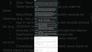 Table cleanup #servicenow #interview questions