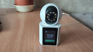 Interesting home WIFI camera with video call back and screen. Video baby monitor. Full review.