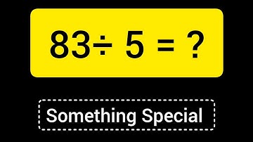 83 Divided by 5 ||83 ÷ 5 ||Long Division with One digit Divisor ||Quotient, Remainder ,Dividend