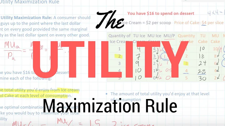 The Utility Maximization Rule