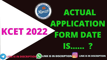 KCET UPDATE : KCET2022 ACTUAL APPLICATION FORM DATE IS ANNOUNCED BY KEA