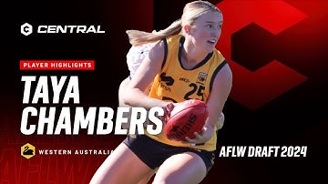 2024 AFLW Draft - Taya Chambers Player Highlights