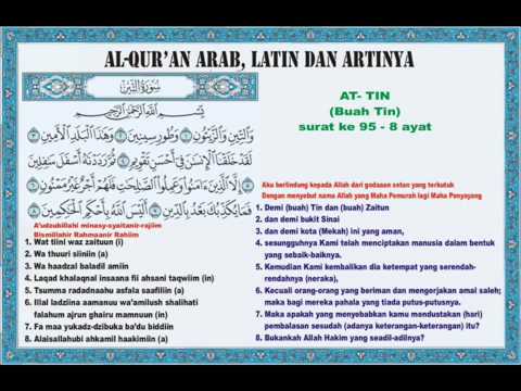 Juz Amma 095 At Tin  Buah  Tin  Bacaan Arab Latin dan 