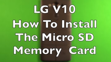 LG V10 How To Install Micro SD Memory Card