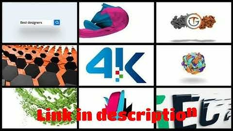 I will do modern 4k animated logo intro video