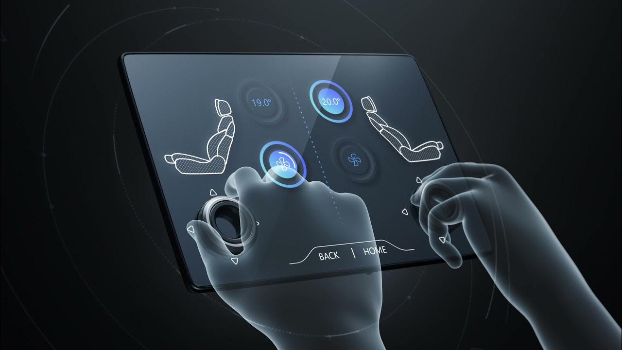 Haptic rotary knob on touchscreen, Automotive HMI YouTube