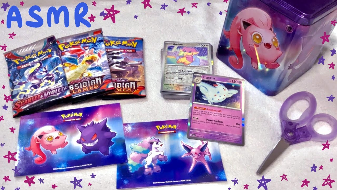 ASMR Unboxing Pokemon Stacking Tin (soft spoken) - YouTube
