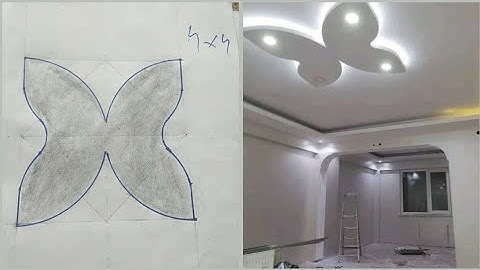 Butterfly  shape 🦋 design || pop false ceiling design | paper drawing