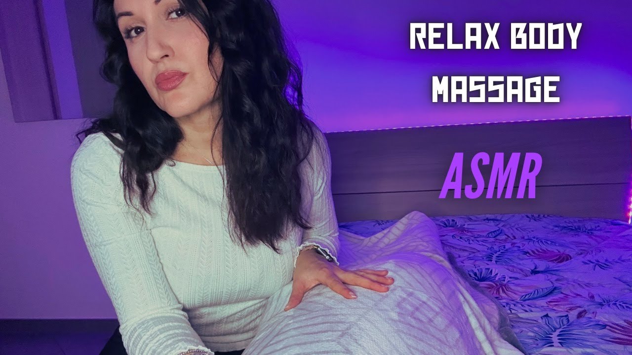 #ASMR 💆🏻‍♀️ Relax Body Massage, Crinkly sound ✨massaggio rilassante corpo