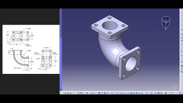 CATIA V5 - ANGLE FLANGE