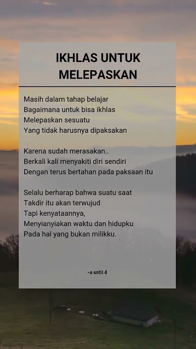 Ikhlas untuk melepaskan #shorts #quotes #motivasi