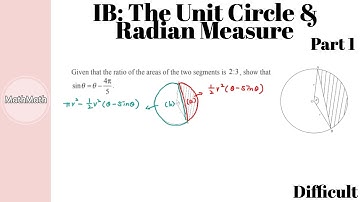 IB SL/HL - HOW TO: The Unit Circle & Radian Measure (Difficult Level, Part 1)