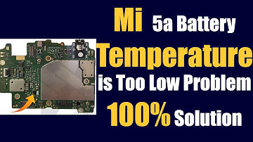 Mi Redmi 5a Battery Temperature is Too Low Problem  100% Solution   Technical Raku