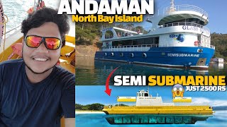 First Time semi Submarine Experience In Andaman 😱 Speed boat trip to north bay island | Andaman EP 3