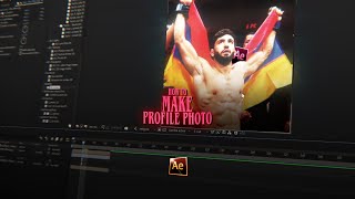 How to make profil photo ; After Effect