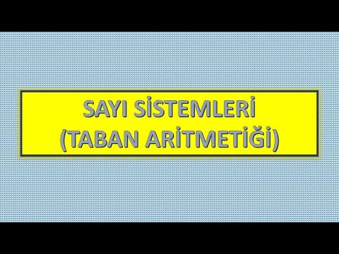 Video: Sayı Sistemləri Nədir