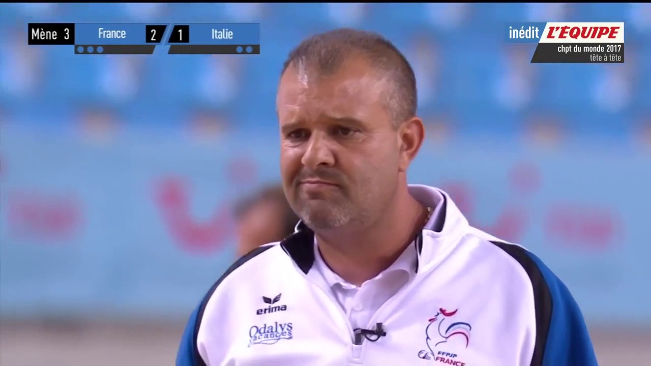 Finale championnat du monde 2017  Pétanque   tête a tête   FRANCE vs ITALIE   LACROIX vs RIZZI
