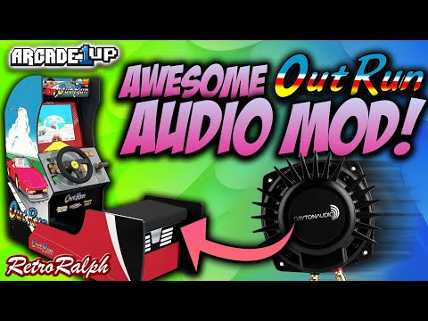 Awesome Arcade1up Outrun AUDIO MOD - FEEL THE ENGINE RUMBLE! from Retro Ralph