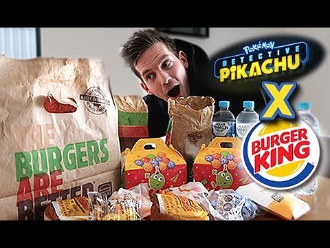 Buying All The Detective Pikachu Burger King Menu