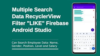 Multiple Search Data RecyclerView filter 