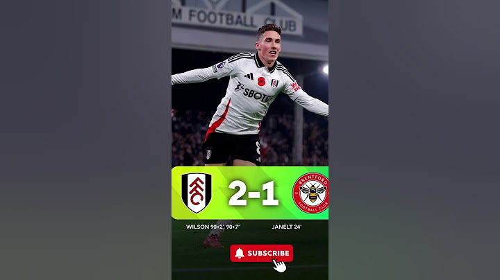 Fulham 2-1 Brentford #fulham #brentford