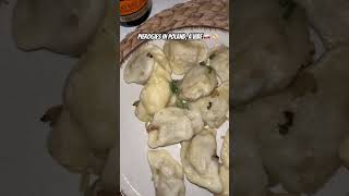 Pierogies in Poland, a vibe 🇵🇱 🥟