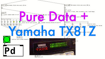 Pure Data and Yamaha TX81Z Synth - "Auto-Vangelis" (Pd and Retro Synths) | Simon Hutchinson