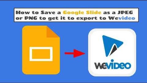 Sending a Google slide to Wevideo