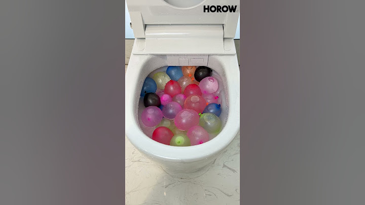 Strong Flush Test  of HOROW Smart Toilet, Balloon will be Recycled  #bathroom #toilet #shorts