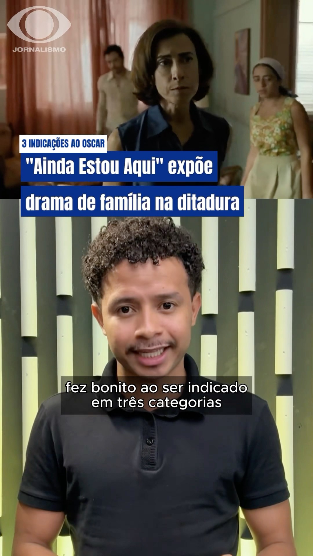 “Ainda Estou Aqui” expõe drama de família na ditadura militar. #BandJornalismo #oscar