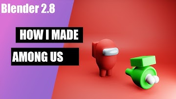 Among Us Game Character Modeling in Blender 2.8 Beginner Tutorial- 3D Modeling and Rendering Easy