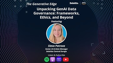 Unpacking GenAI Data Governance: Frameworks, Ethics, and Beyond - The Generative Edge Podcast