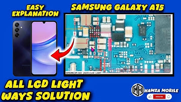 Samsung A15/SM-A155 Display Light iC Problem Solution.Samsung A15/SM-A155 LCD Light iC Ways Jumper📲✅