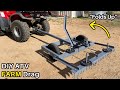 How to make an atv drag  harrow for farm  ranch gannon box scraper arena drag